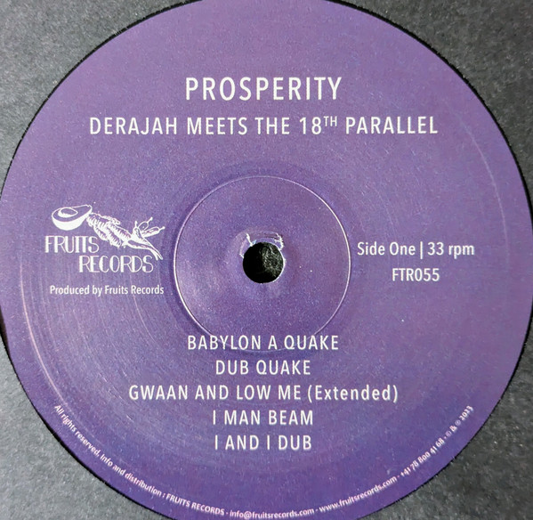 Derajah Meets The 18th Parallel - Prosperity | Fruits Records (FTR055) - 3