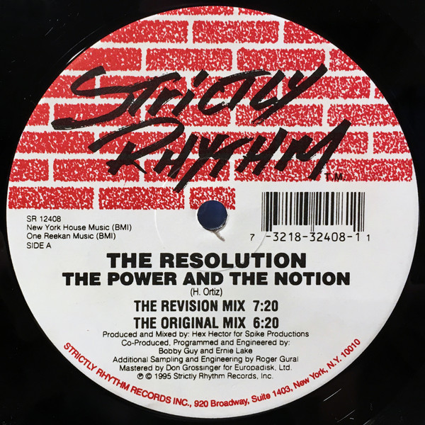 Hex Hector  &  The Resolution - The Power And The Notion / I Want U All Over Me | Strictly Rhythm (SR 12408)