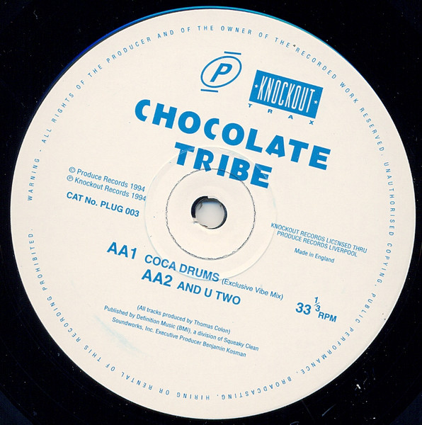 Jahkey B Presents Origins / Chocolate Tribe - Open Up Baby / Groove Deluxe / Coca Drums / And U Two | Produce Records (PLUG 003) - 3 Jahkey B Presents Origins / Chocolate Tribe - Open Up Baby / Groove Deluxe / Coca Drums / And U Two | Produce Records (PLUG 003) - 3
