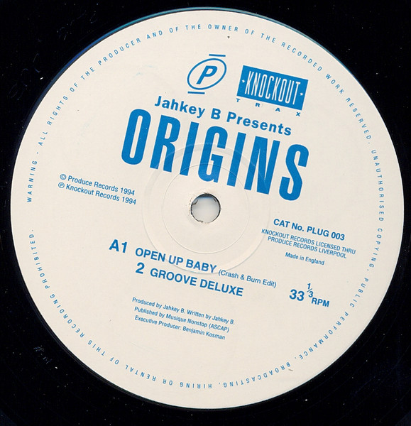 Jahkey B Presents Origins / Chocolate Tribe - Open Up Baby / Groove Deluxe / Coca Drums / And U Two | Produce Records (PLUG 003) - 2 Jahkey B Presents Origins / Chocolate Tribe - Open Up Baby / Groove Deluxe / Coca Drums / And U Two | Produce Records (PLUG 003) - 2