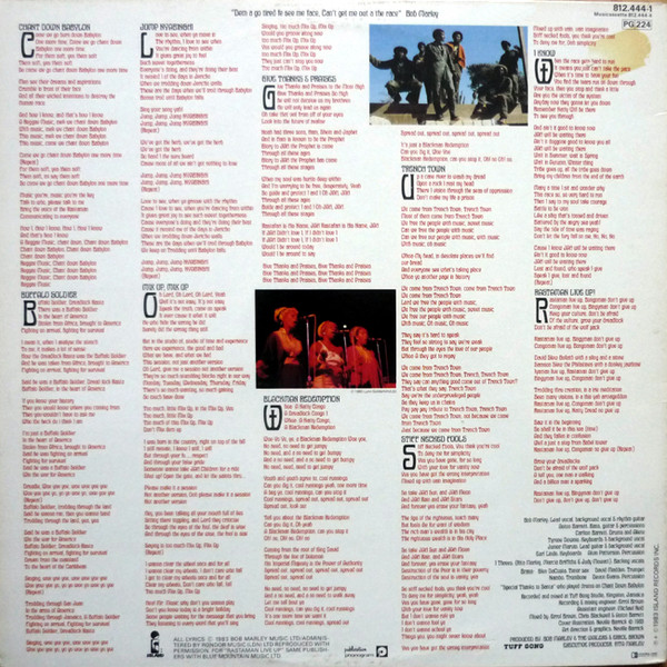 Bob Marley & The Wailers - Confrontation | Island Records (812.444-1) - 2