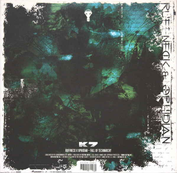 DJ Ruffneck & Ophidian / Sei2ure - Fall Of Technarchy / Kaos Communication | Enzyme K7 (ENZYME K7-7)