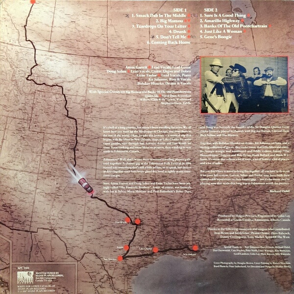 The Amos Garrett, Doug Sahm, Gene Taylor Band - The Return Of The Formerly Brothers | Stony Plain Records (SPL 1104) - 2