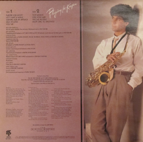 Nelson Rangell - Playing For Keeps | GRP (GRP-9593-1) - 2