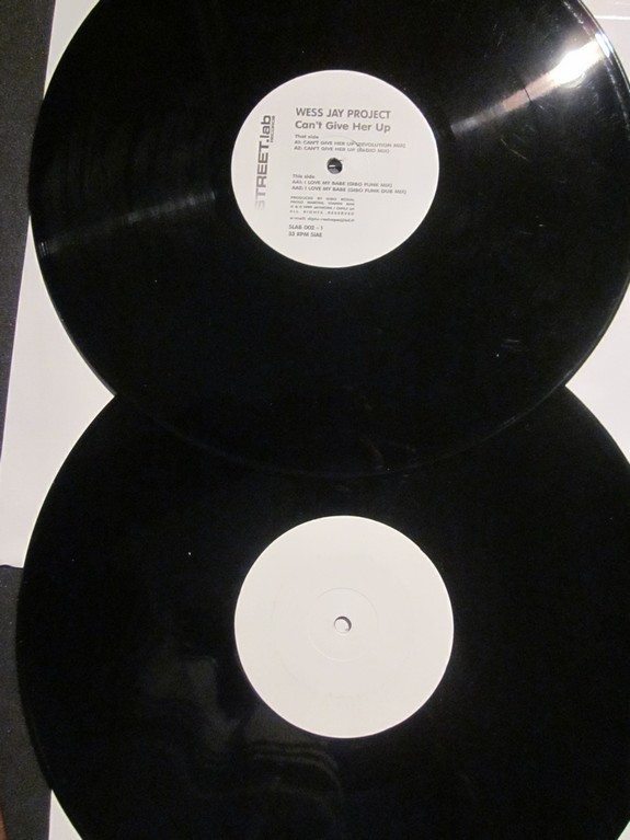 Wess Jay Project - Can't Give Her Up / I Love My Babe | Streetlab Records (SLAB 002-1)