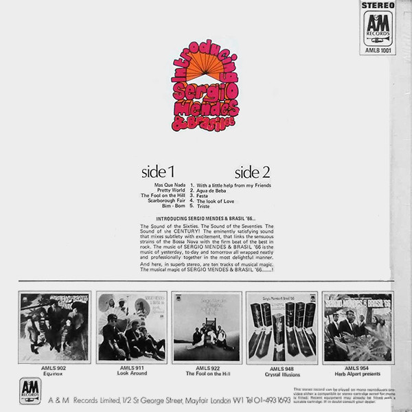 Sérgio Mendes & Brasil '66 - Introducing Sergio Mendes & Brasil 66 | A&M Records (AMLB 1001) - 2