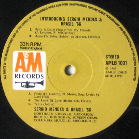 Sérgio Mendes & Brasil '66 - Introducing Sergio Mendes & Brasil 66 | A&M Records (AMLB 1001) - 4