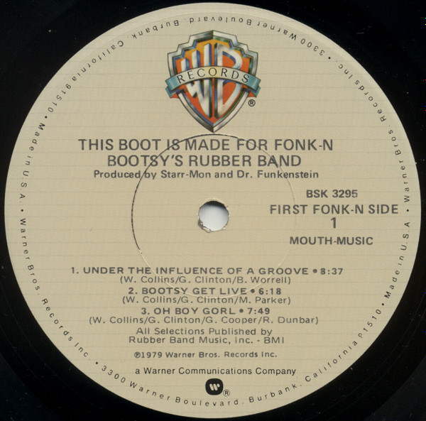 Bootsy's Rubber Band - This Boot Is Made For Fonk-n | Warner Bros. Records (BSK 3295) - 4