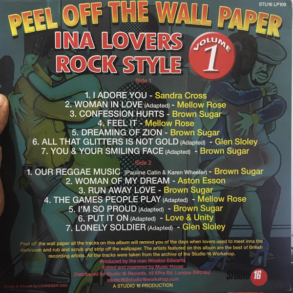 Various - Peel Off The Wall Paper Ina Lovers Rock Style Volume 1 | Studio 16 (STU16 LP109) - 3