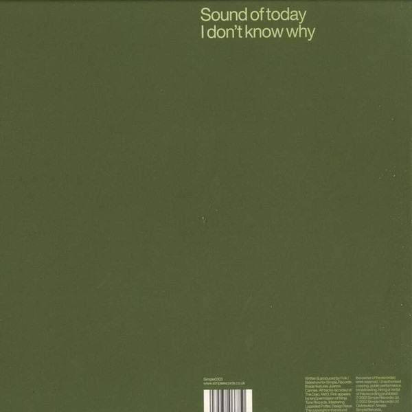 Fink Presents Sideshow - Sound Of Today | Simple Records (Simple0303) - 2
