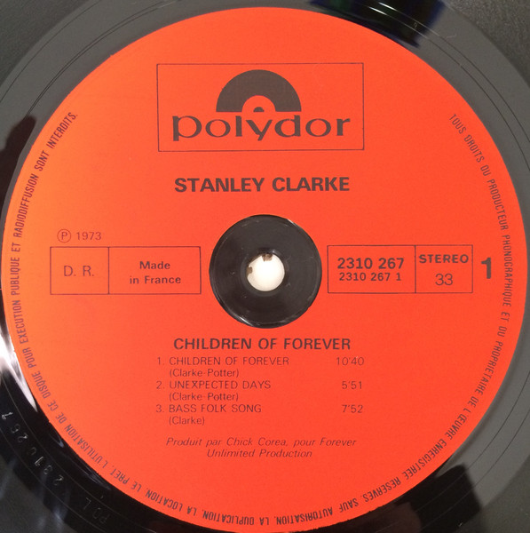 Stanley Clarke - Children Of Forever | Polydor (2310 267) - 3