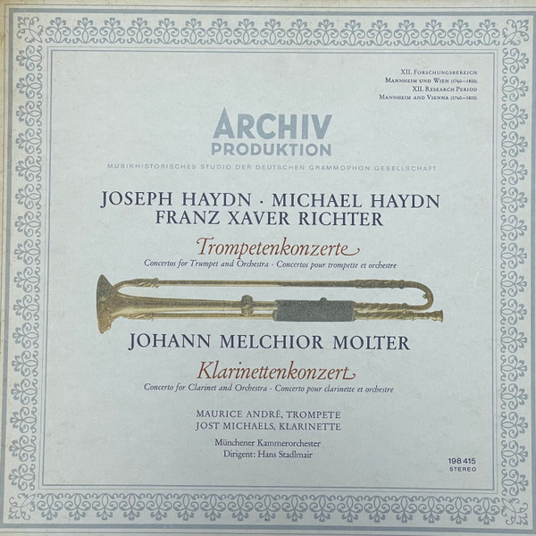 J. Haydn / M. Haydn / F.X. Richter / J. M. Molter - Trompetenkonzerte / Klarinettenkonzert | Archiv Produktion (198 415) J. Haydn / M. Haydn / F.X. Richter / J. M. Molter - Trompetenkonzerte / Klarinettenkonzert | Archiv Produktion (198 415)