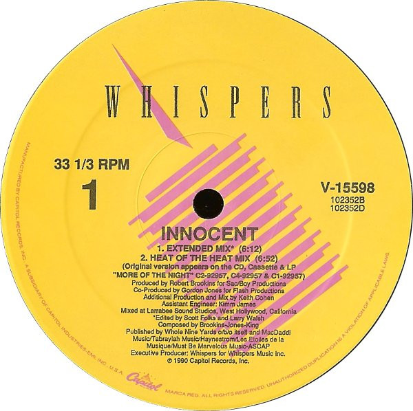 Whispers - Innocent | Capitol Records (V-15598)