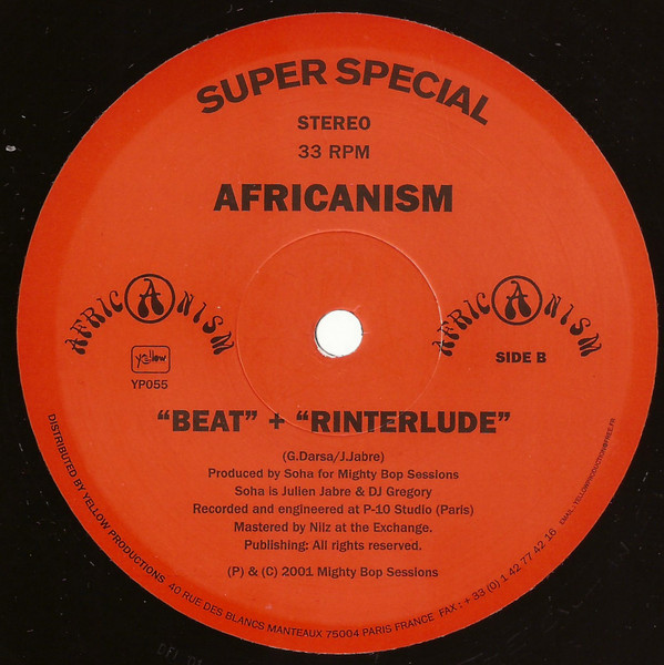 Africanism Presents Soha - Les Enfants Du Bled | Yellow Productions (YP055) - 2