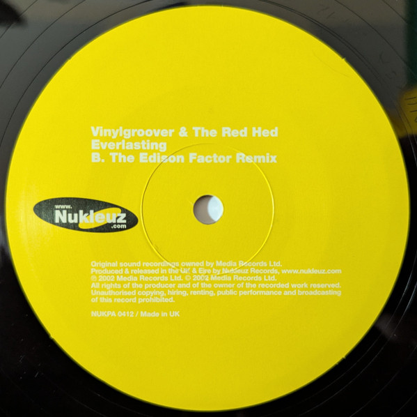 Vinylgroover & The Red Hed - Everlasting | Nukleuz (NUKPA 0412) - 4