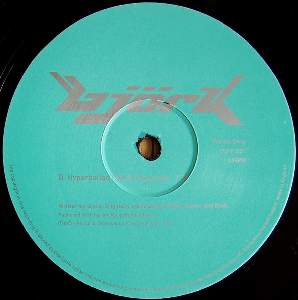 Björk - Hyperballad (Morales / T. Terry Mixes) | One Little Indian (192TP12DT) - 4