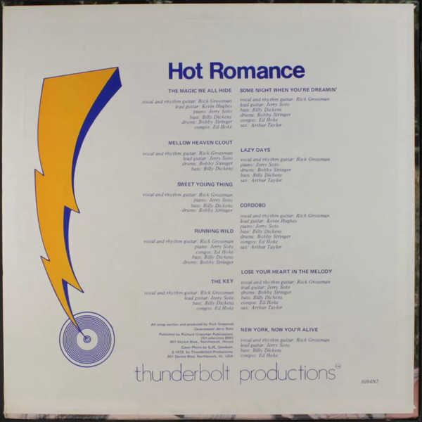 Rick Grossman - Hot Romance | Thunderbolt Productions (8094N2) - 2