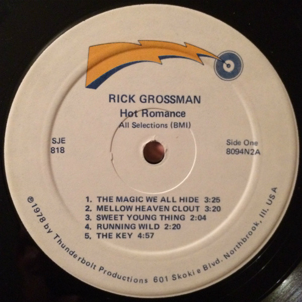 Rick Grossman - Hot Romance | Thunderbolt Productions (8094N2) - 3