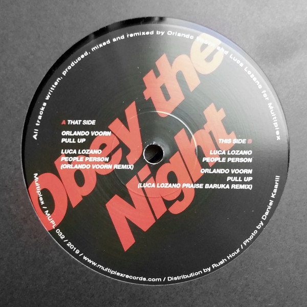 Orlando Voorn , Luca Lozano - Obey The Night | Multiplex (MUPL 032) - 2 Orlando Voorn , Luca Lozano - Obey The Night | Multiplex (MUPL 032) - 2