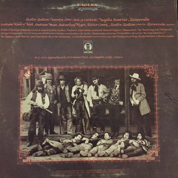 Eagles - Desperado | Asylum Records (SD 5068) - 2 Eagles - Desperado | Asylum Records (SD 5068) - 2