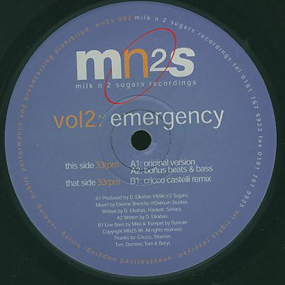 MN2S - Emergency | Milk N 2 Sugars Recordings (mn2s 002)
