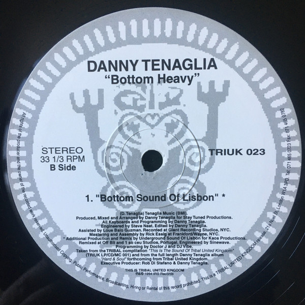 Danny Tenaglia - Bottom Heavy | TRIBAL United Kingdom (TRIUK 023) - 4