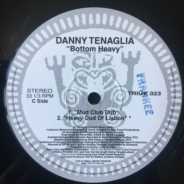 Danny Tenaglia - Bottom Heavy | TRIBAL United Kingdom (TRIUK 023) - 5