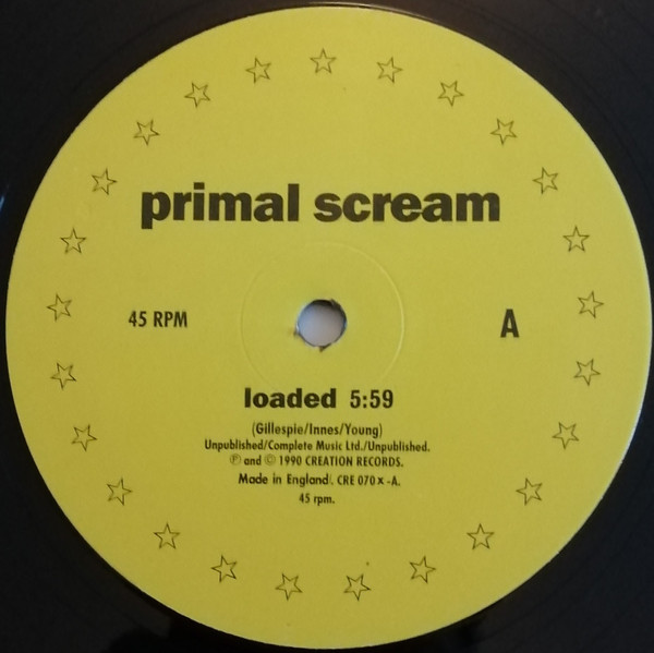 Primal Scream - Loaded E.P. | Creation Records (CRE 070X) - 2