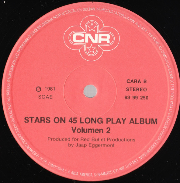 Stars On 45 - Stars On 45 Longplay Album (Volume II) | CNR (63 99 250) - 4