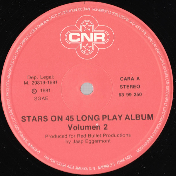 Stars On 45 - Stars On 45 Longplay Album (Volume II) | CNR (63 99 250) - 3