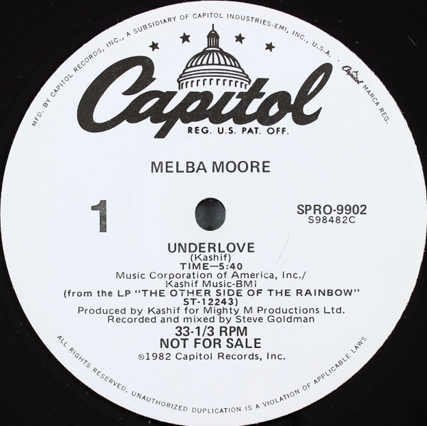 Melba Moore - Underlove | Capitol Records (SPRO-9902)