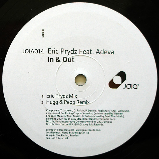 Eric Prydz Feat. Adeva - In & Out | Joia Records (JOIA014) - 3
