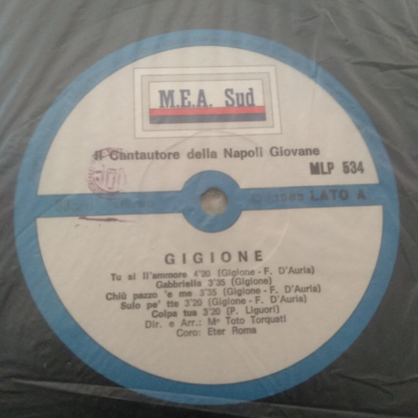 Gigione - Il Cantautore Della Napoli Giovane | M.E.A. Sud (MLP 534) - 3