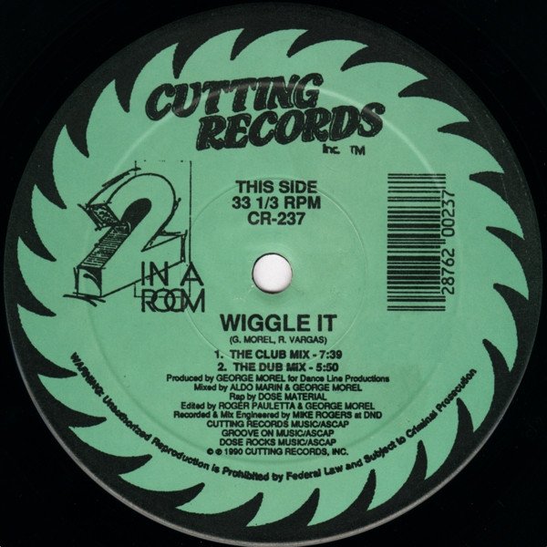 2 In A Room - Wiggle It | Cutting Records (CR-237)