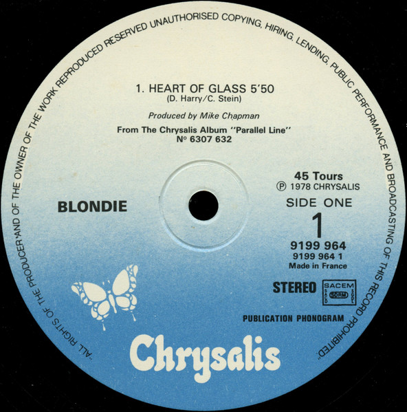 Blondie - Heart Of Glass | Chrysalis (9199 964) - 3