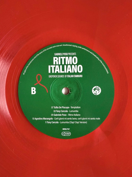 Gabriele Poso , Various - Ritmo Italiano (Unspoken Sounds Of Italian Tamburo) | Mr Bongo (MRBLP317R) - 2 Gabriele Poso , Various - Ritmo Italiano (Unspoken Sounds Of Italian Tamburo) | Mr Bongo (MRBLP317R) - 2