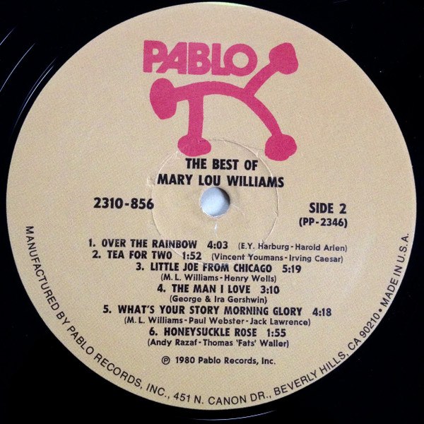 Mary Lou Williams - The Best Of Mary Lou Williams | Pablo Records (2310-856) - 4