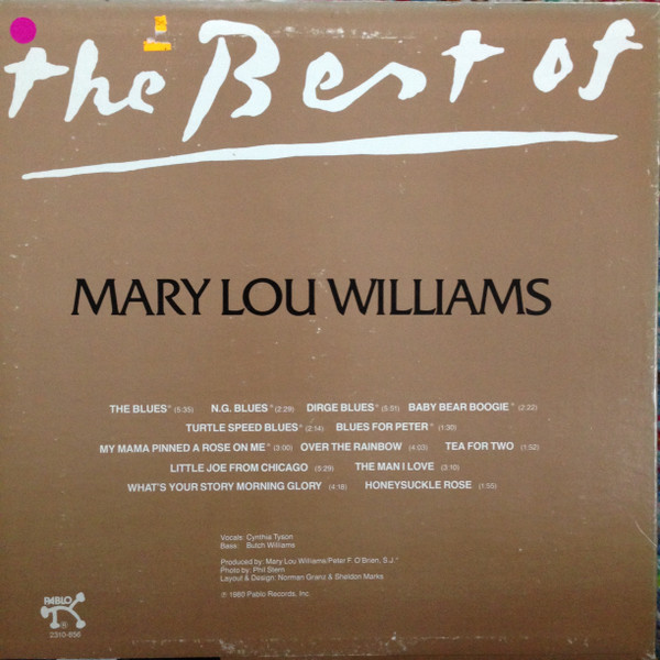 Mary Lou Williams - The Best Of Mary Lou Williams | Pablo Records (2310-856) - 2