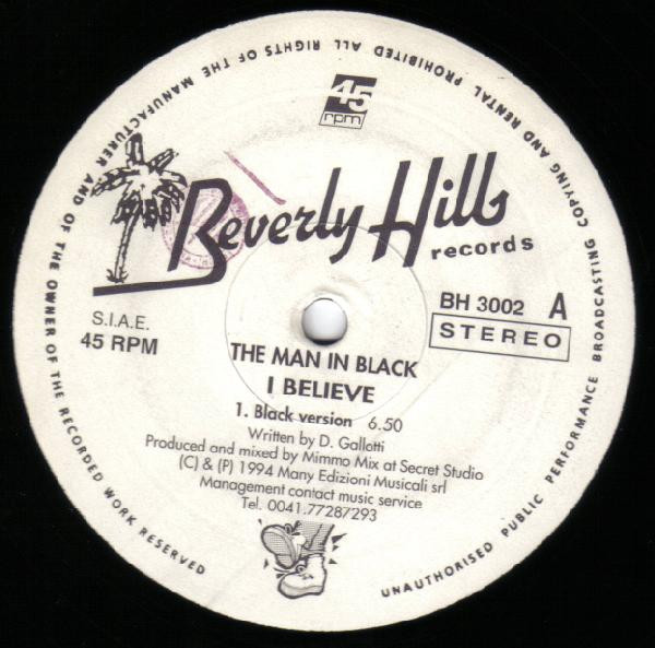 The Man In Black - I Believe | Beverly Hills Records (BH 3002) - main