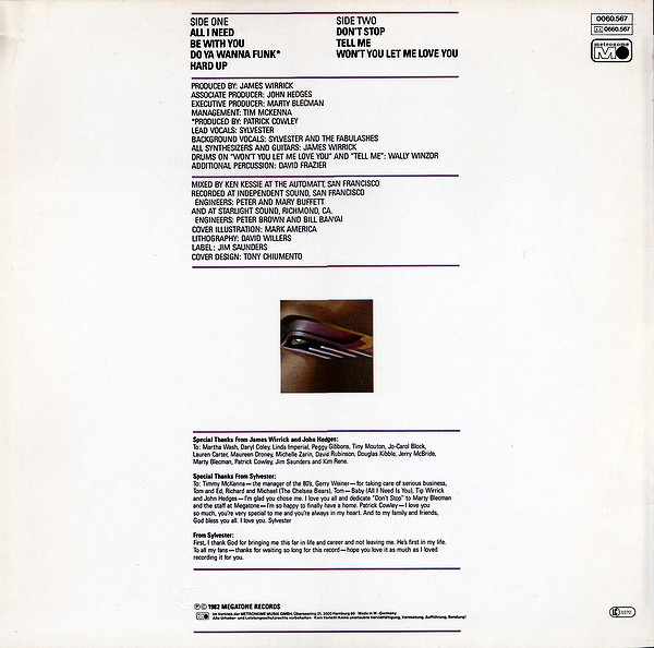 Sylvester - All I Need | Metronome (0060.567) - 2