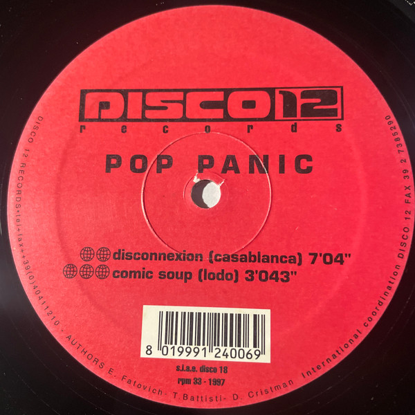 Pop Panic - House Train From Paris | Disco 12 Records (DISCO 18) - 4 Pop Panic - House Train From Paris | Disco 12 Records (DISCO 18) - 4