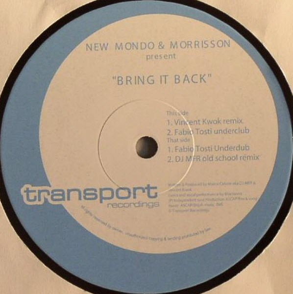New Mondo & Morrisson - Bring It Back | Transport Recordings (TSP044)