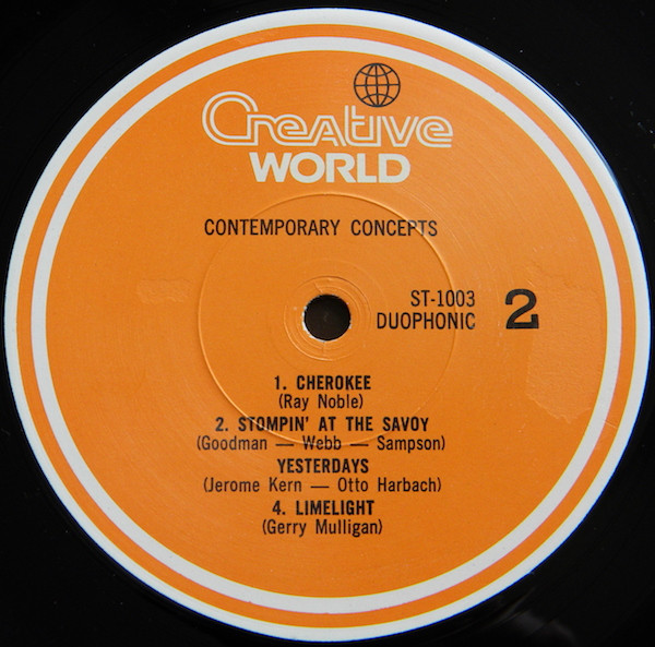 Stan Kenton - Contemporary Concepts | Creative World (ST-1003) - 4