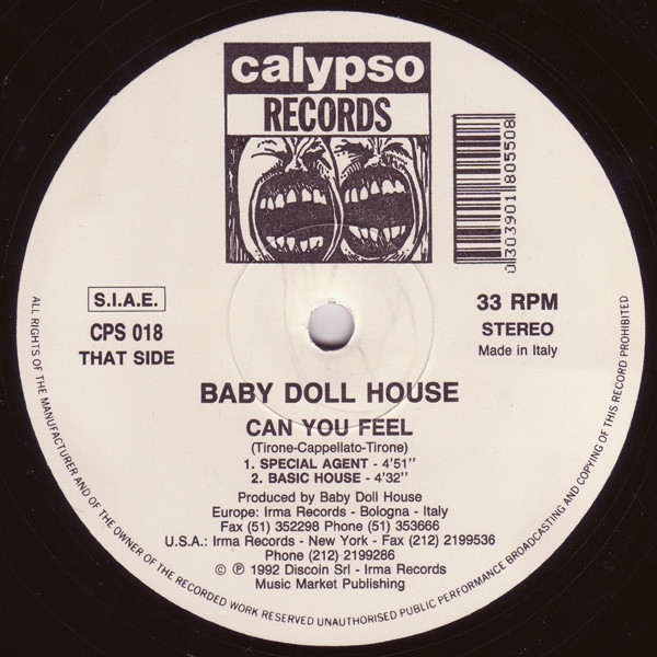 Baby Doll House - Can You Feel | Calypso Records (CPS 018) - 3 Baby Doll House - Can You Feel | Calypso Records (CPS 018) - 3
