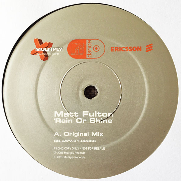 Matt Fulton - Rain Or Shine | Multiply Records (12SAMPLE16P)