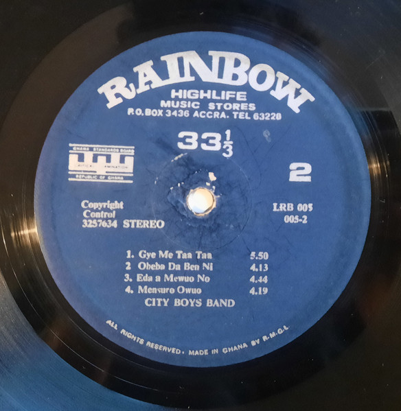 City Boys International Band - Ɔdɔ Da Baabi | Rainbow (LRB 005) - 4