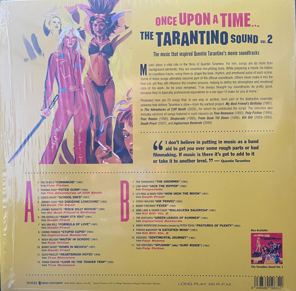 Various - Once Upon A Time... The Tarantino Sound Vol. 2 | New Continent (101052) - 2