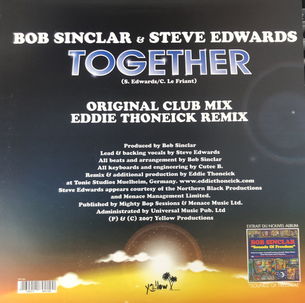 Bob Sinclar & Steve Edwards - Together | Yellow Productions (YP240) - 2