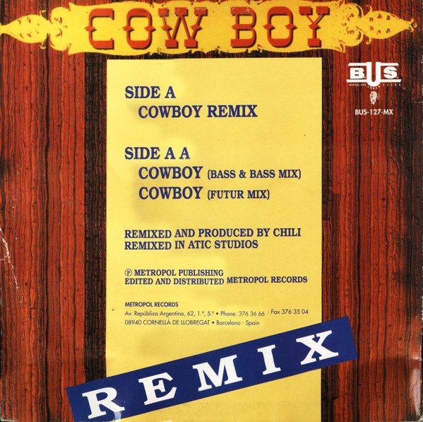 The Jokers - Cowboy (Remix) | Barcelona Urban Sound (BUS-127-MX) - 2