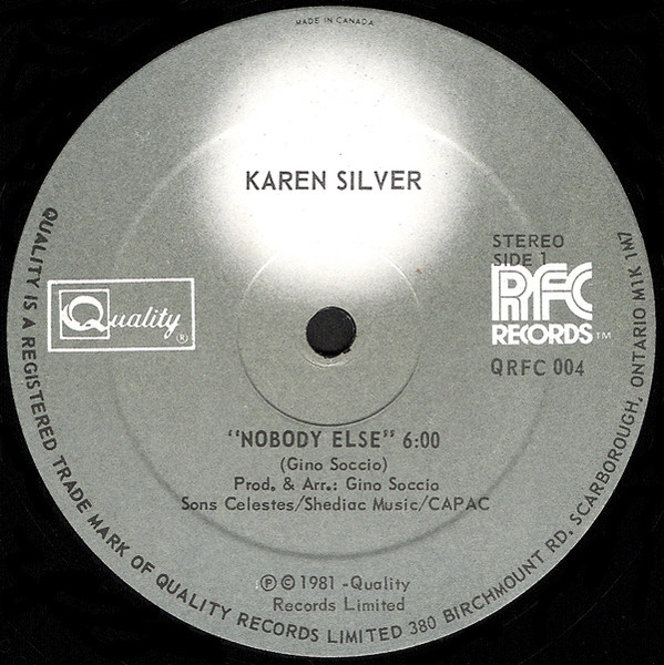 Karen Silver - Nobody Else | Quality (QRFC 004) Karen Silver - Nobody Else | Quality (QRFC 004)